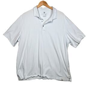 Southern Proper Polo Shirt Mens XL Light Blue White Stripe Stretch Golf Preppy